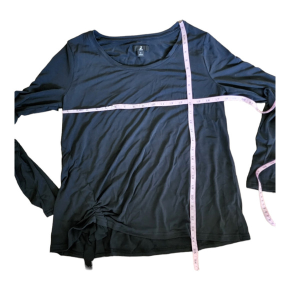 Jason Wu Blouse Black Long Sleeve with Scoop Neck size small - Picture 6 of 7